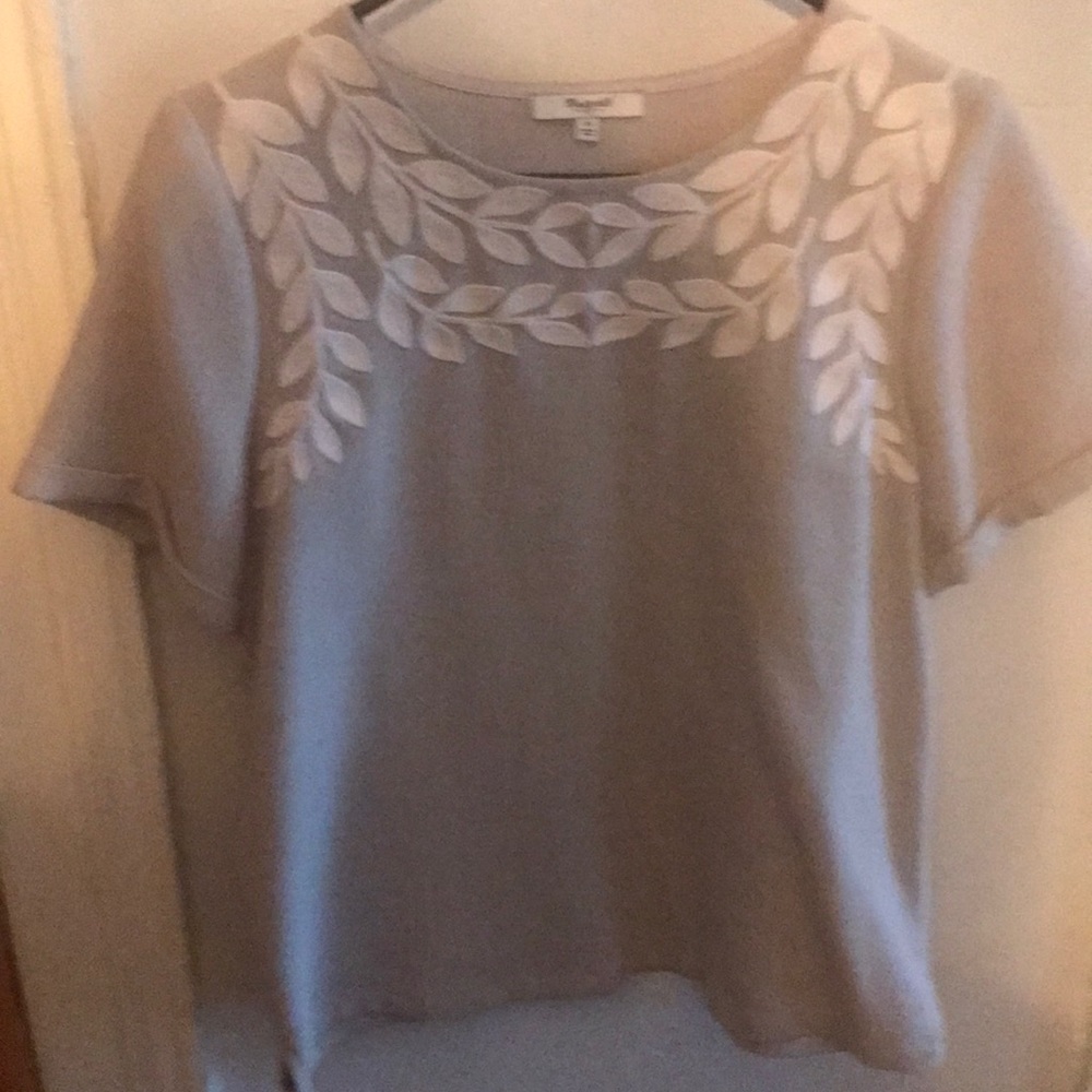 Madewell gray with white flowers